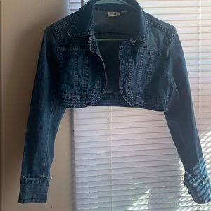 Cato crop blue jean jacket